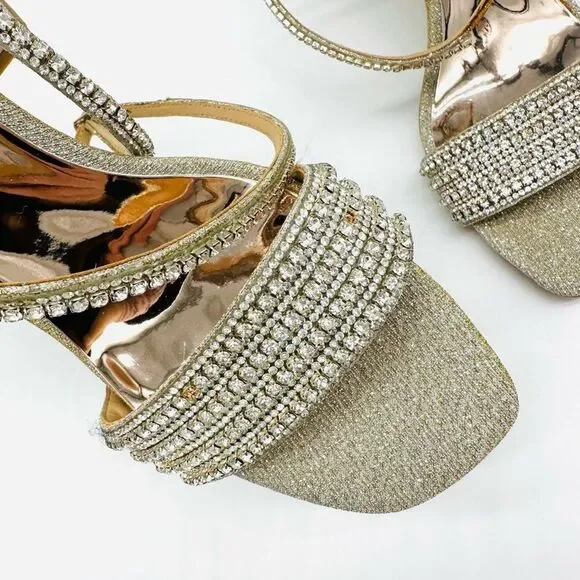 Badgley Mischka Becca Strappy Block Heel - Picture 9 of 9